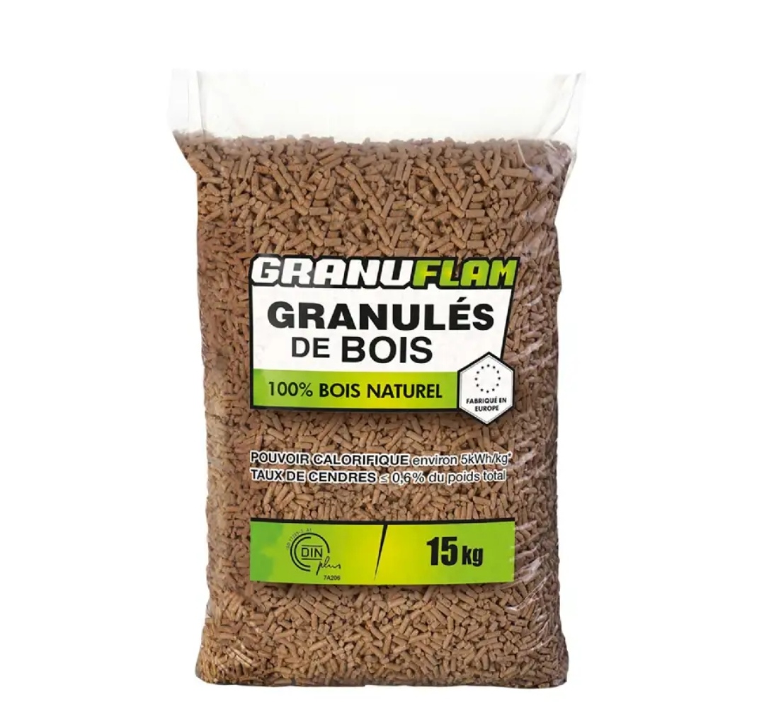 pellet granule poêle 15kg granuflam