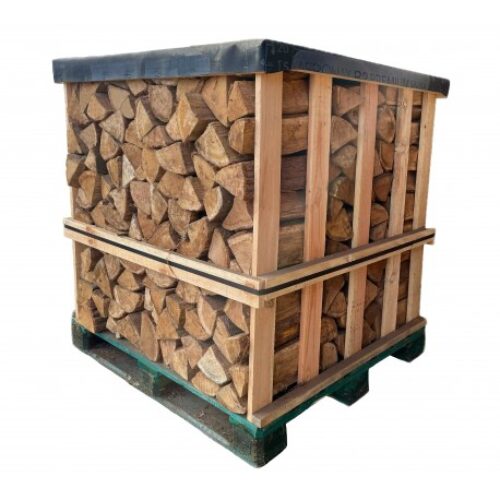 Palette de Bûches Premium M – 40 cm – Extra Sec – Bois Empilé